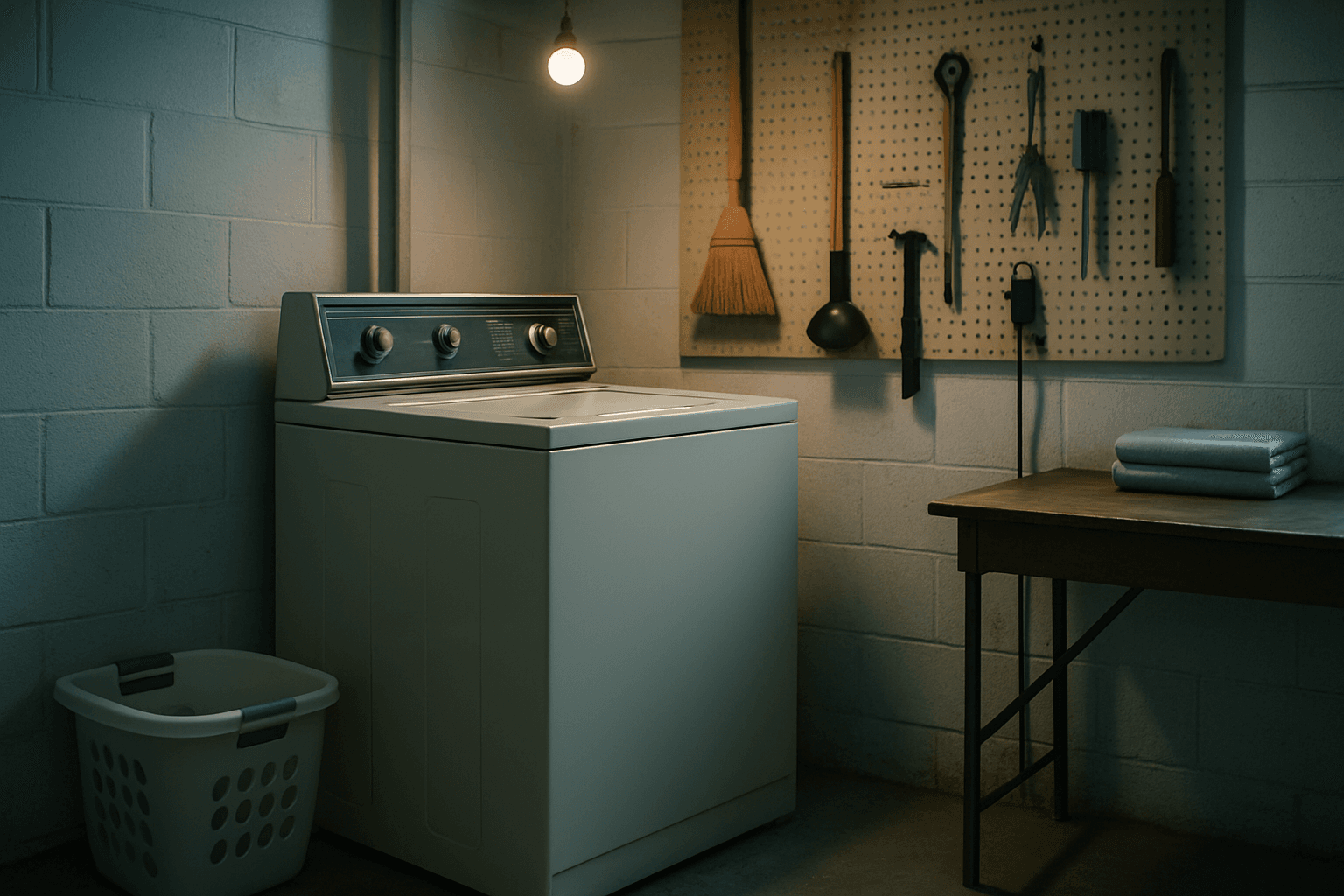 Kenmore washing machine in a Metro Vancouver laundry room