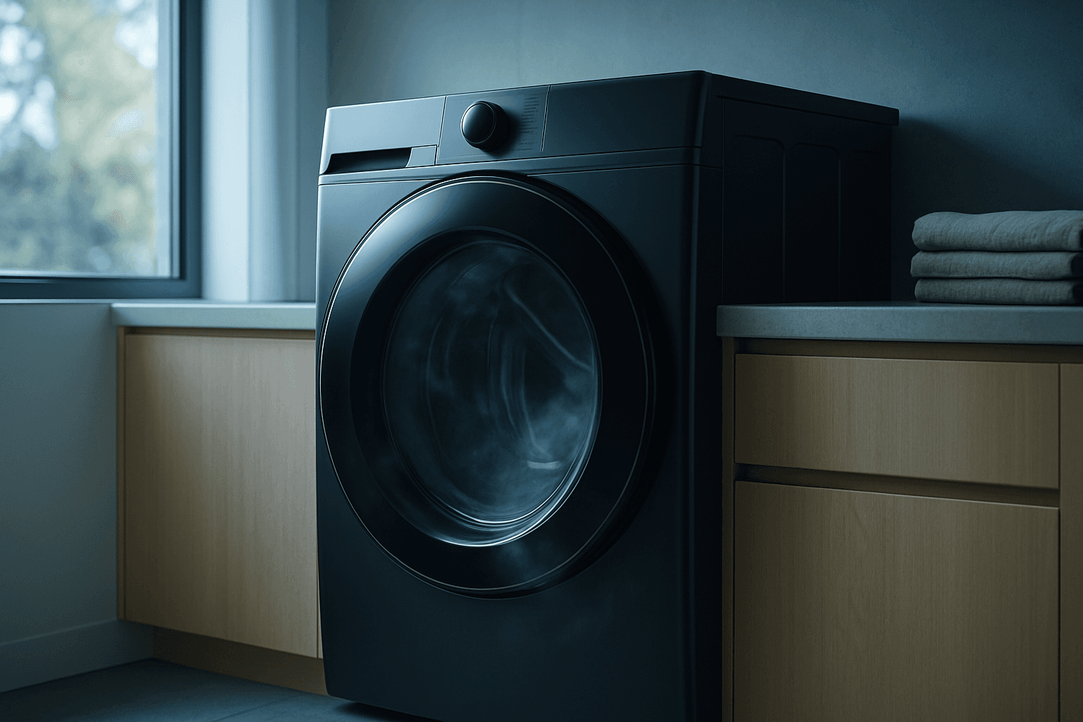 Samsung washing machine in a Metro Vancouver laundry room