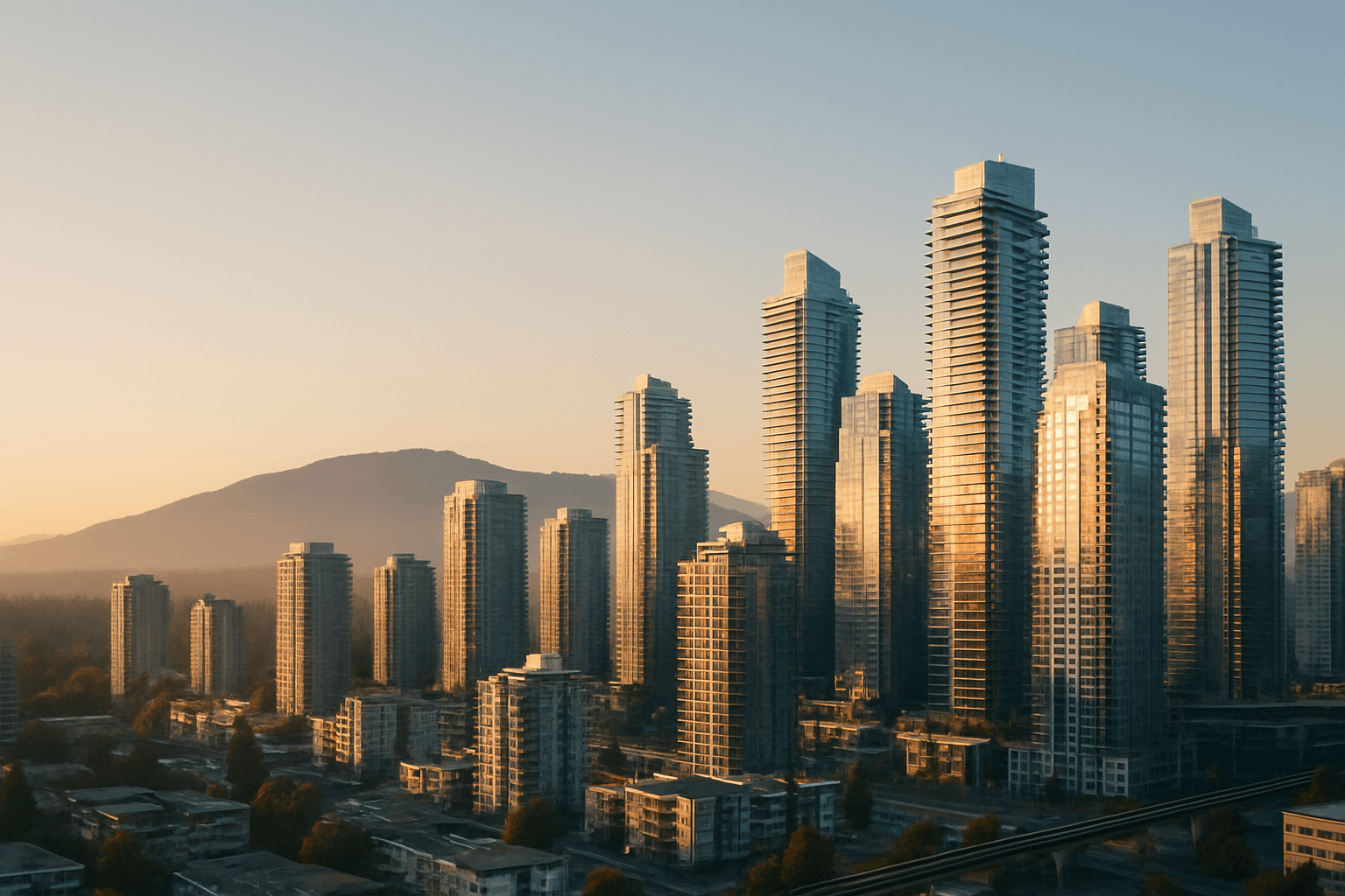 Metrotown's high-rise skyline — Burnaby, BC