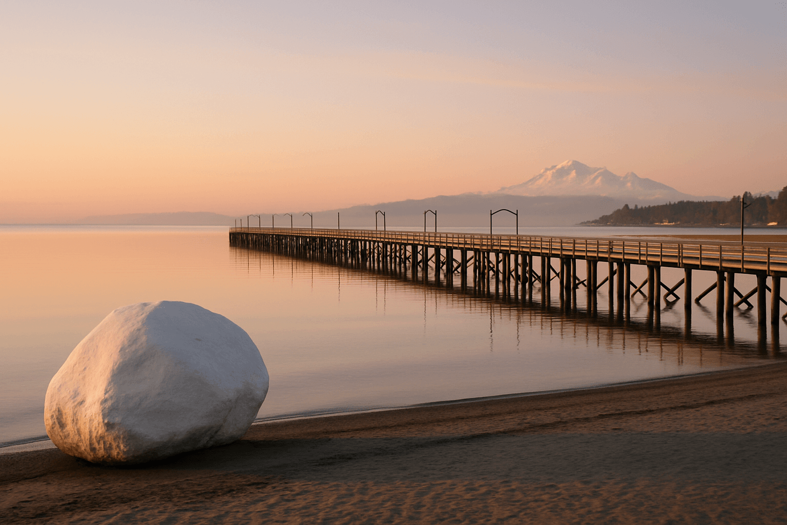 The White Rock pier & beach — White Rock, BC