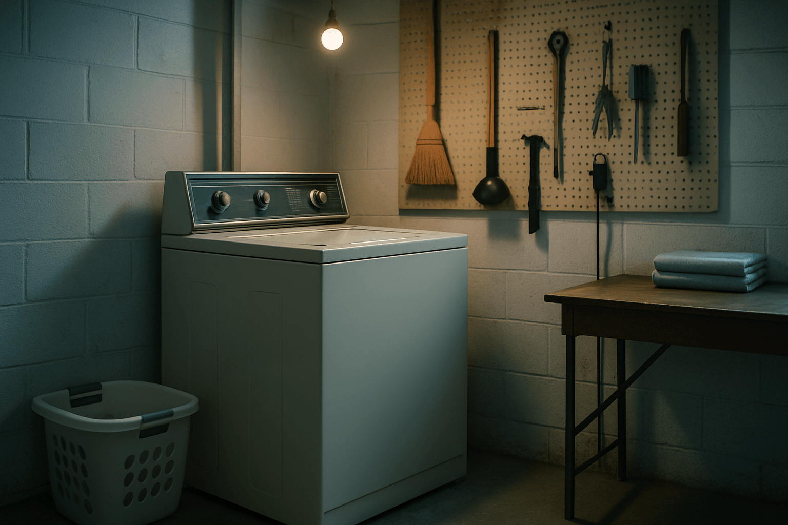 Kenmore washing machine in a Metro Vancouver laundry room