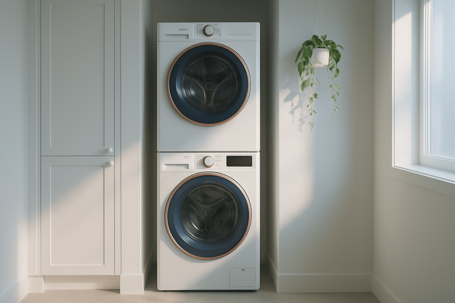 LG washing machine in a Metro Vancouver laundry room