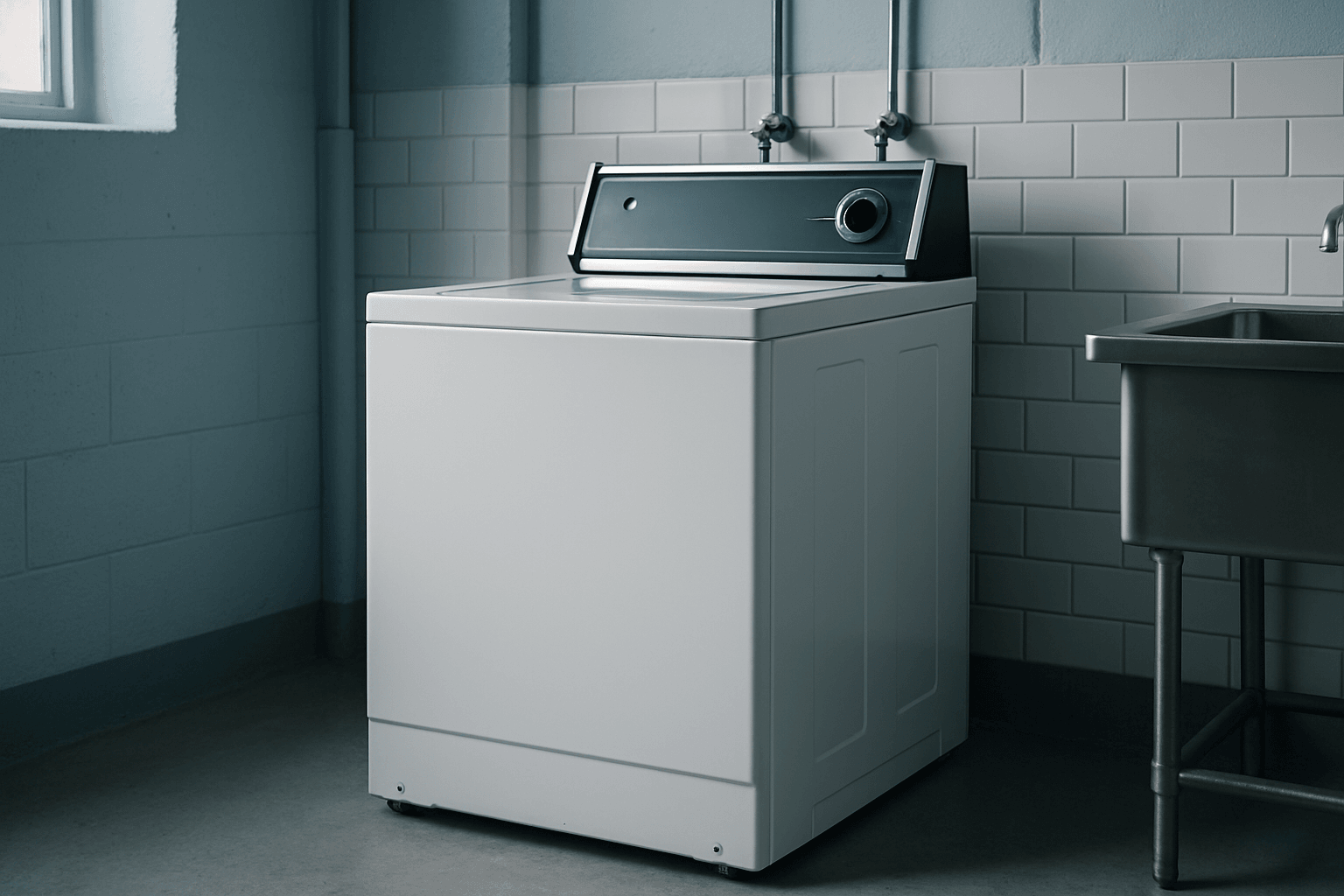 Maytag washing machine in a Metro Vancouver laundry room